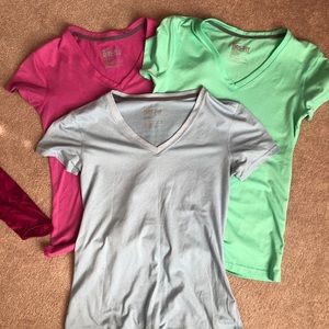 Nike shirts one long sleeve and 3 short sleeve